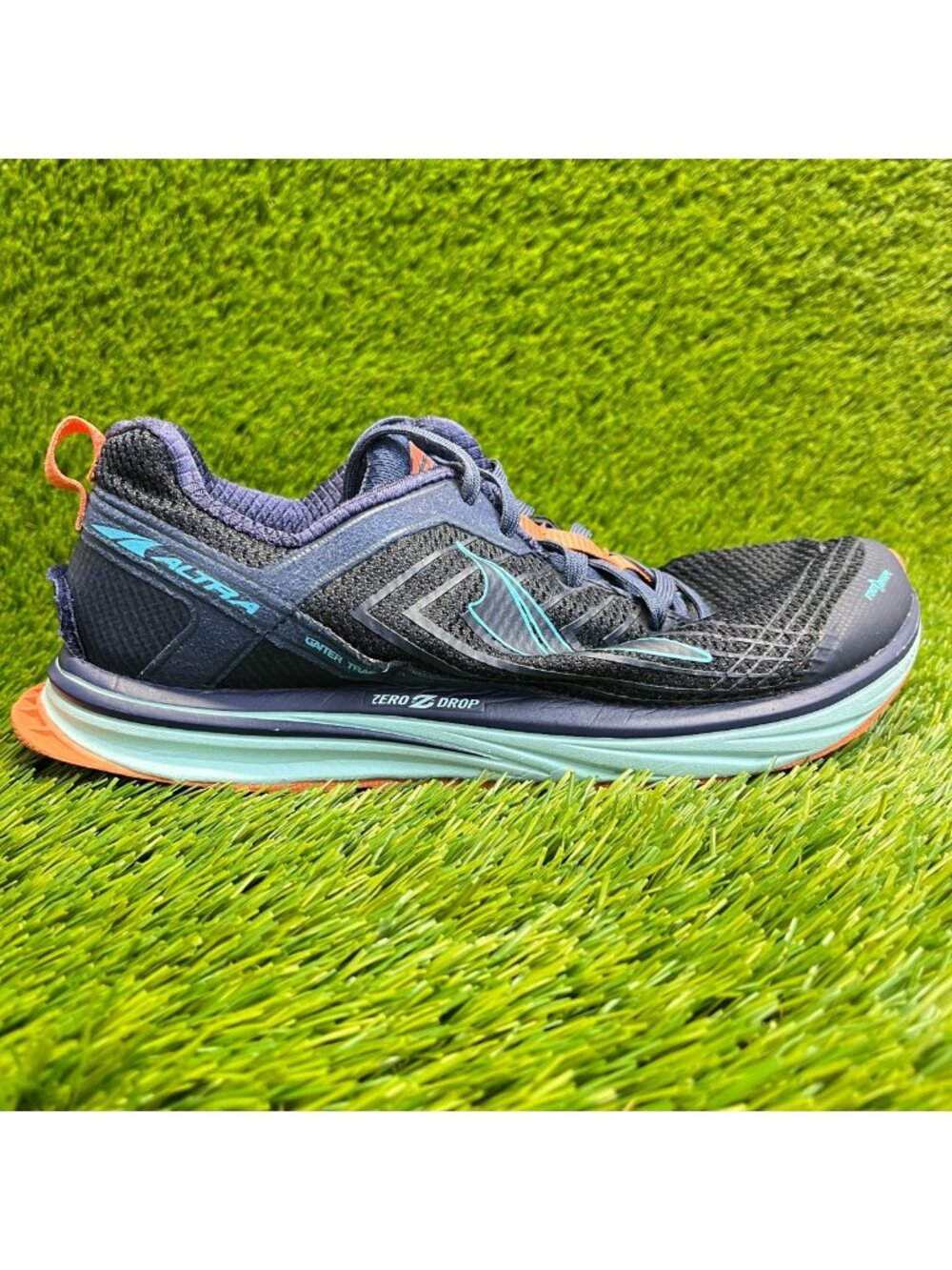 Altra‎ Timp 1.5 Womens Size 8.5 Blue Orange Hiking Running Shoes Sneakers